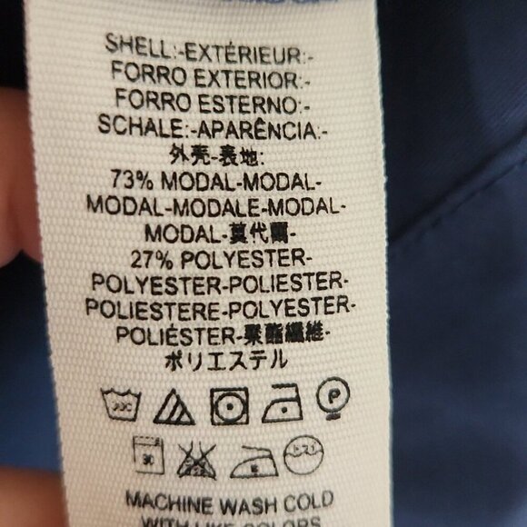 FREE PEOPLE | Grand Piano Wrap Top Navy Blue Sz L - Picture 6 of 6